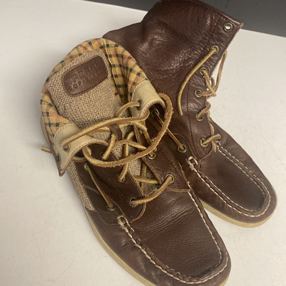 SPERRY Top Sider Ankle Boots Leather Fabric Shoes main image 12
